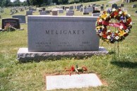 Meligakes Gravestone at Gettysburg, PA, USA 