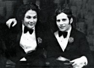 George Miller and Michael Jonson. At George's twin brother's wedding in 1970. 