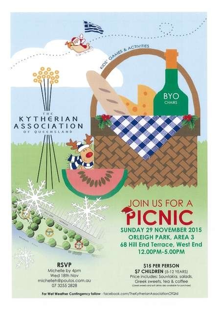 brisbane kytherian  picnic  ...on today !!! 