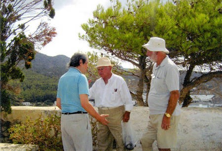 Sept 2008. (3) Toki Koizumi, the grandson of Lafcadio Hearn visits Kythera to pay homage to his grandparents. - Hearn007