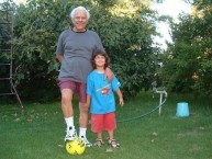 Papou Alex Poulos (Georgopoulos) with his grandson Alexander 