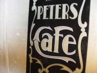 Peters Cafe, Roxy, Bingara, pillar sign 