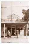 George Mallos in front of the shop at West Wyalong as it was when he first brought it. 