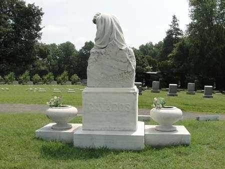 Cavacos monument created by Emmanuel Cavacos, in the Greek section of a Cemetery in Baltimore 