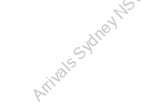Arrivals Sydney NSW 1931-32 