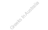 Greeks In Australia 