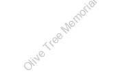 Olive Tree Memorial Garden 