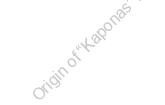 Origin of “Kaponas” nickname 