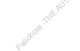 Paliohora -THE AUSTRALIAN PALIOCHORA-KYTHERA ARCHAEOLOGICAL SURVEY - The Relevance of Paliohora 