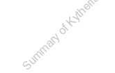 Summary of Kytherian Chronology 