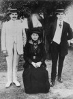 Harry Corones, Jim Corones and their sister, Charleville, ca. 1914 