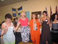 The Governor of Queensland, Ms Quentin Bryce, AC...still.....dancing the Kalamatiano... 
