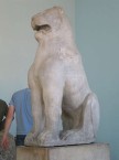 Castro Lion, now in storage due to damge to Kythera's Archaeological Museum 