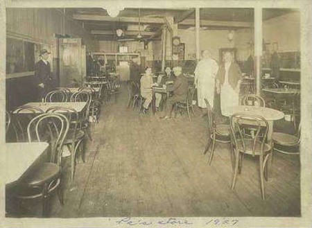Costas (Constantine) Aronis' cafeneon in New Bedford, MA 