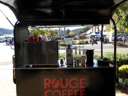 The Rouge Coffee 'hut' - outside the Roxy Cafe Bingara 