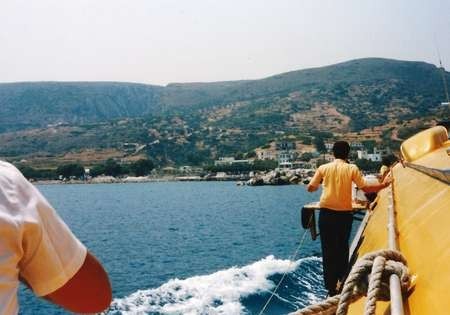 Heading to Kythera August 1986 