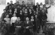 Peter Levounis at the class at Astiko in 1945. 