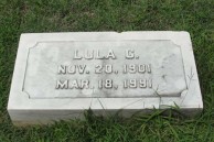 Gravestone of Lula Cavacos (nee, Chlenzos), Greek section, Woodlawn Cemetery, Baltimore, Maryland 