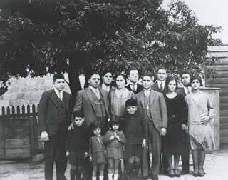 Hobart's early Greeks: Casimaty family and friends, Hobart, Tasmania, c. 1931. 