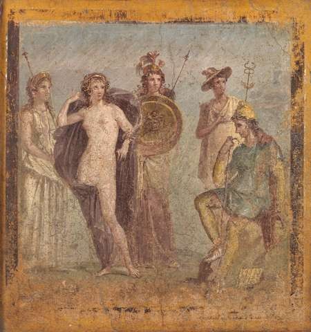 More to Aphrodite than meets the eye. Exhibit explores secual power - The Judgment of Paris – Itallic, Etruscan, Hellenistic Period, late 3rd – 2nd century B.C.