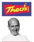 Theos Liquor Logo. And the man behind the logo. Theo Karedis. 