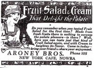 Aroney Brothers, Nowra. Advertisment, 1926. 