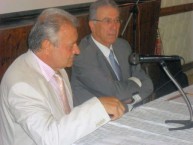 George N Leontsinis (left) and Professor Emilios Solomou (right) 