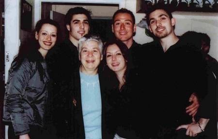 Maria Simos-Levounes with her grandchildren. 