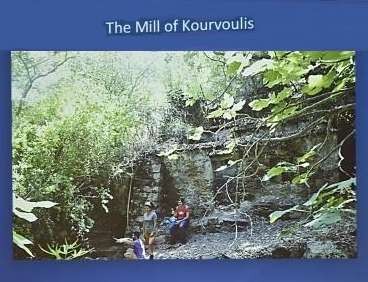 Slide of the Kourvoulis Water Mill, Karavas 