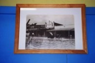 Photograph hanging on the wall of the cafe formerly owned and operated by Archie Kapsanis, Warren, NSW. 