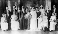 Wedding in 1932 at Townsville of George Kyriakakis (Kirk) and Amigdalia (Magdalene)  N. Barbouti. 