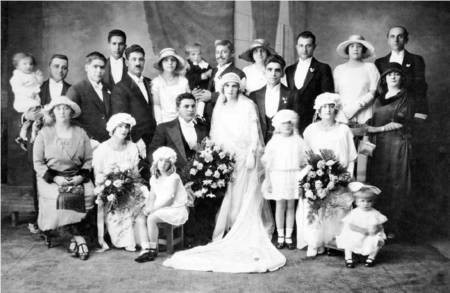 Wedding of Paul S. Comino and Rodanthi (Rose) Galanis, 1924 
