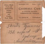 Canberra Café Card 