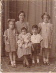 Fofo and her four eldest children 
