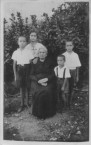 My Grandmother with my sister Nina and brothers 1937 