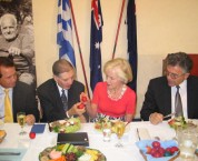 Her Excellency, the Governor of Queensland, Ms Quentin Bryce, AC & Professor Manuel J Aroney, from Coogee, Sydney.... 