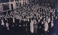 1938 Kytherian Ball, held in the Mark Foys Empress Ballroom, with an entrance from Castlereagh Street, Sydney 