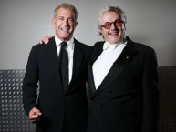 The original Mad max ... Mel Gibson with George Miller at the 2015 AACTA Awards held at The Star in Pyrmont, Sydney. Picture Richard Dobson Source News Corp Australia 
