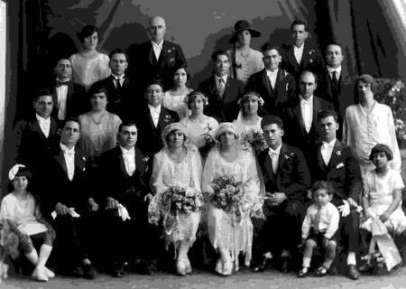 Double Wedding - Harry Londy & Theodora Marendis and Mick Levonis & Kaliope Leondarakis, 1926 