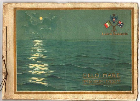 Advertisement, including badge of a ship of the Lloyd's line 