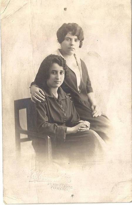 Peter E. Kassimatis' sisters Rosa and Stamatina 1924 