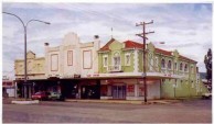 Picture Gallery. Chapt 7. of KEVIN CORK's Ph.D thesis. ROXY - Photograph 1: Roxy Theatre and shops, corner Maitland and Cunningham Streets, Bingara, 1996. 