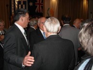 The great Australian-Hellenic scholar, Hugh Gilchrist, being introduced to the Prime Minister of Australia, John Howard, 