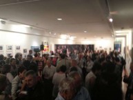 Part of the large crowd that attended the opening of the Cafe exhibition 