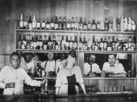 Drinking at the bar of the Quilpie Hotel, ca. 1921 