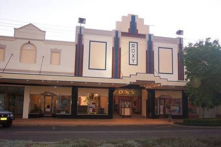 Roxy Theatre, Bingara, NSW, Australia - the frontage. 