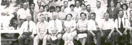 Kytherian picnic Detroit 1945 left side of group 