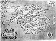 Map from 1585 