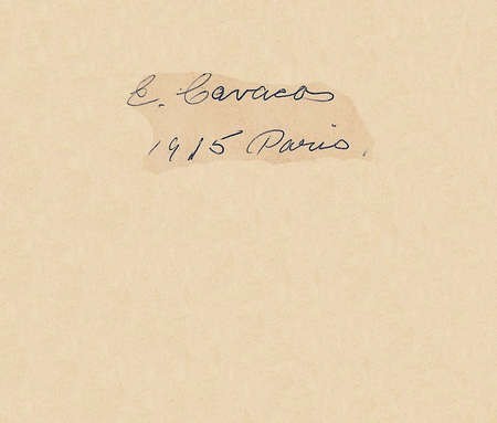 Wedding Invitation Envelope - Emmanuel Kavacos and Pauline Pradelle, Paris 1915 