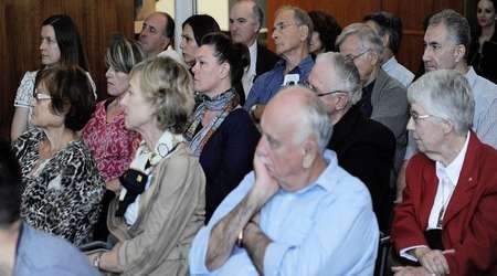 A section of the engrossed audience 